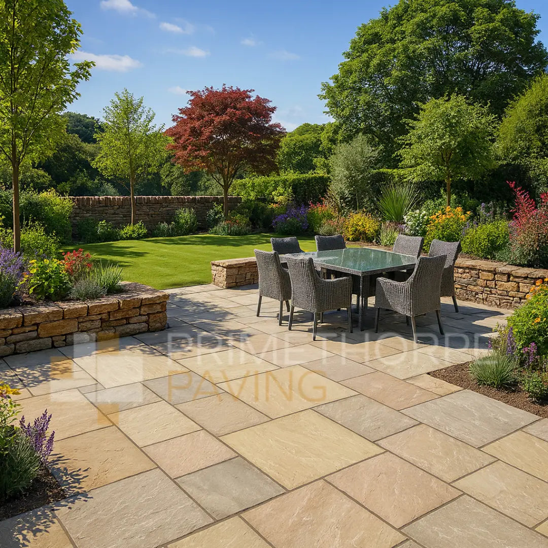 Raj Green Indian Sandstone Paving