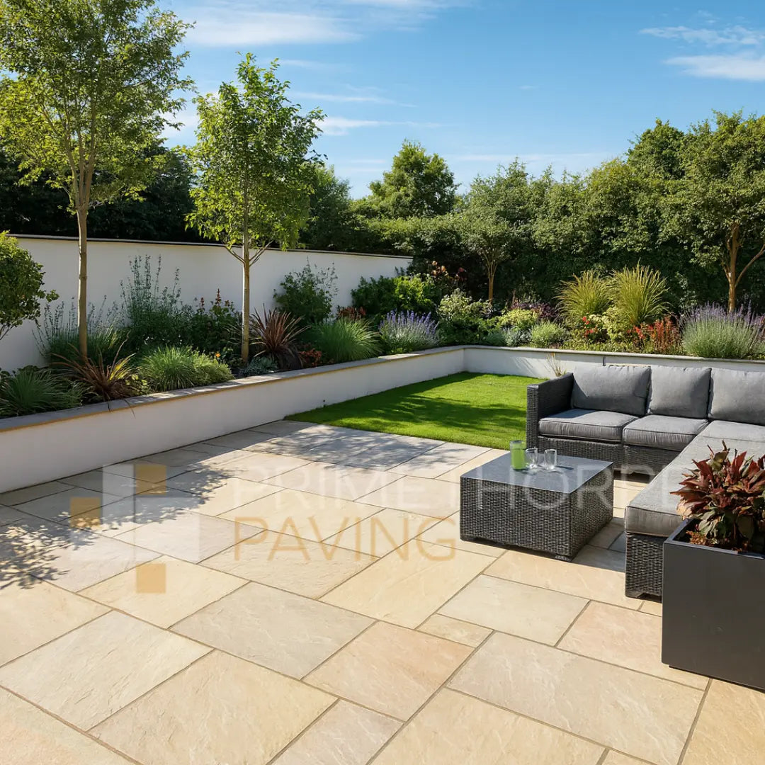 Raj Green Indian Sandstone Paving