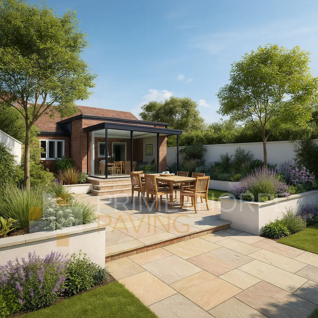 Raj Green Indian Sandstone Paving