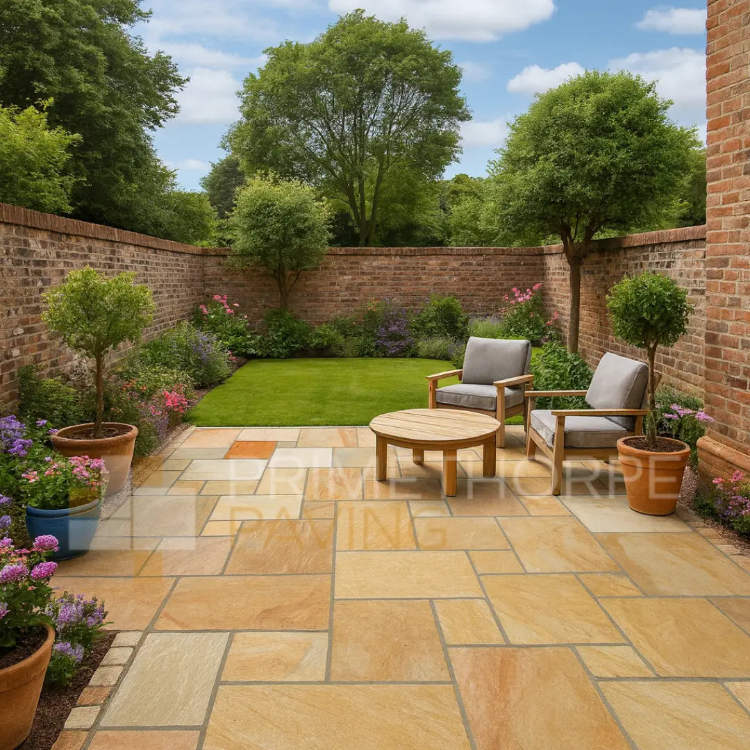 Rippon Buff Indian Sandstone Paving