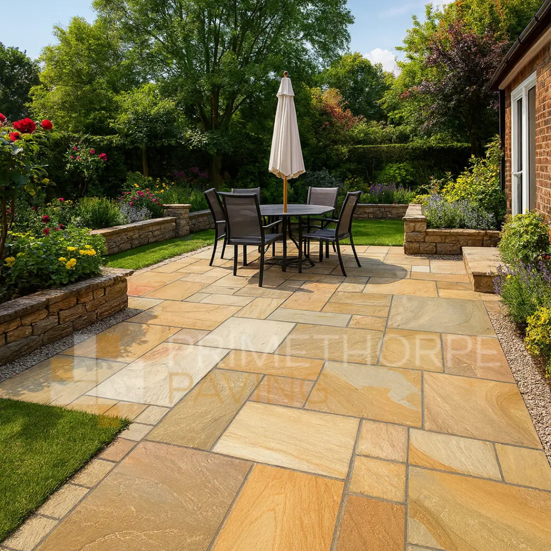Rippon Buff Indian Sandstone Paving