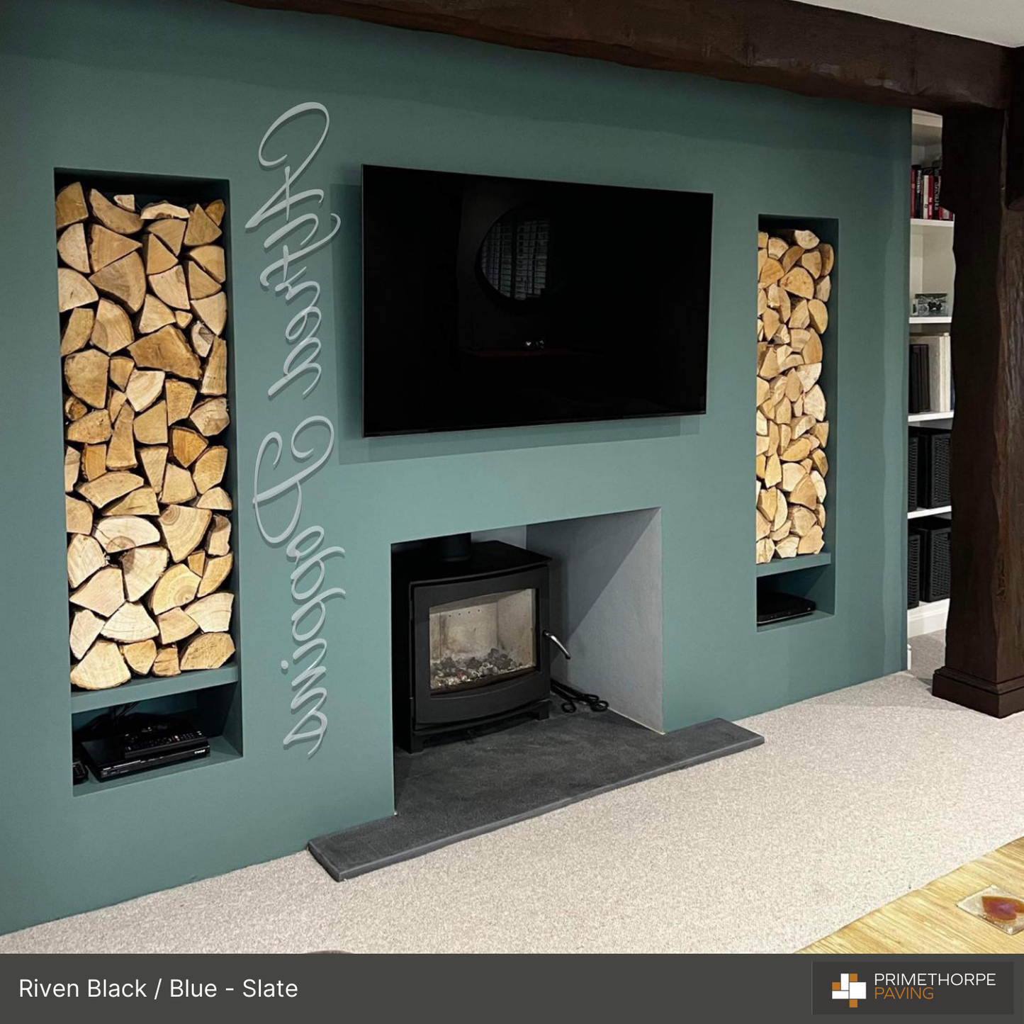 Slate Fireplace Hearth - Cut to any Shape + Any Size