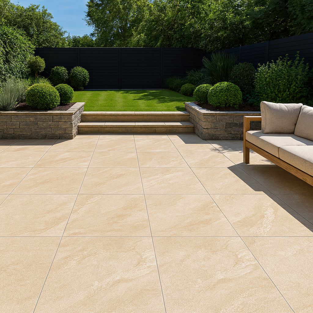 Cathedral Beige Porcelain Paving
