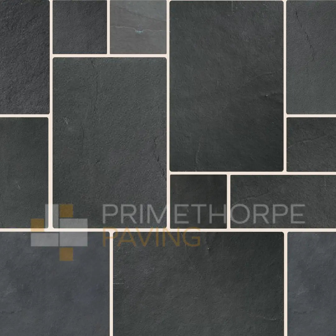 Kota Black Indian Limestone Paving