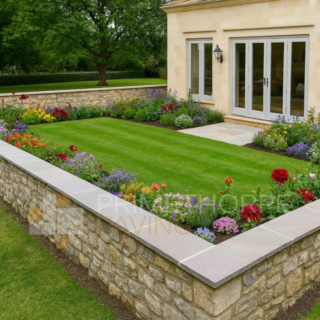 Raj Green Sandstone - Rustic Dressed Coping Stones