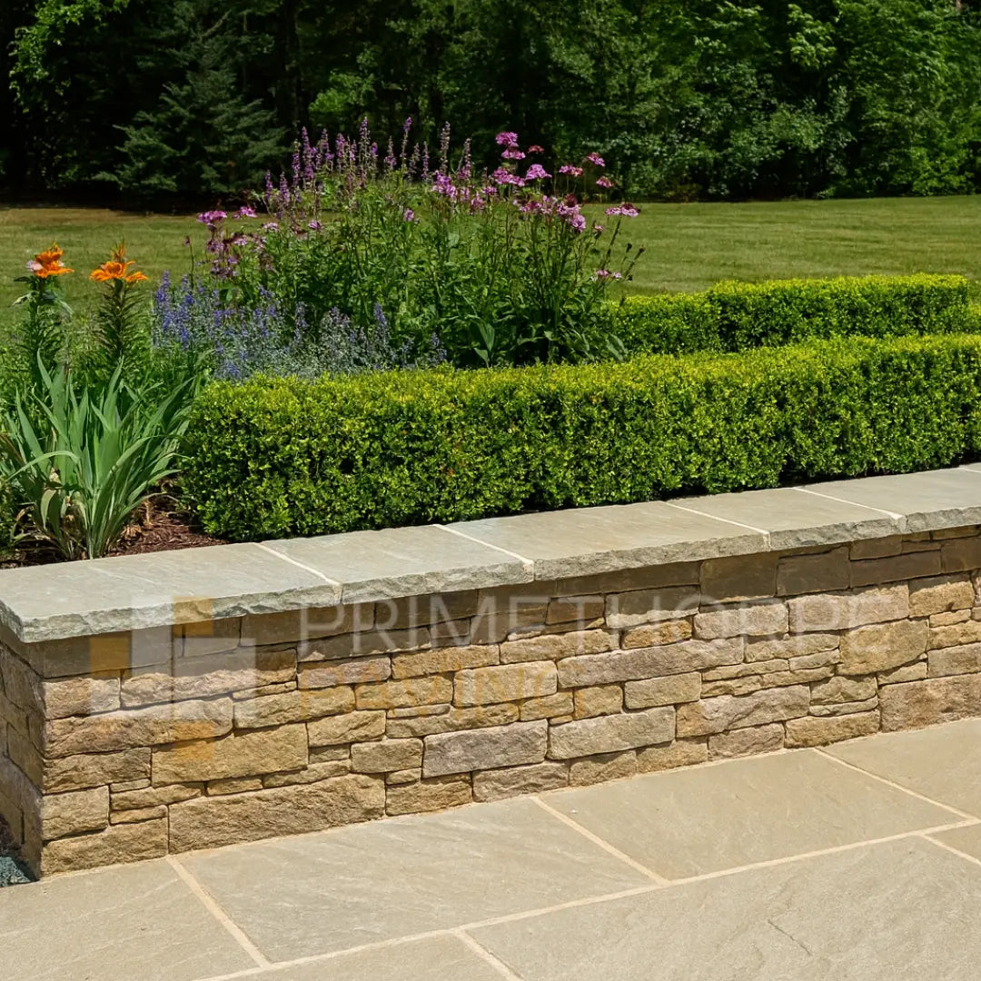 Raj Green Sandstone - Rustic Dressed Coping Stones