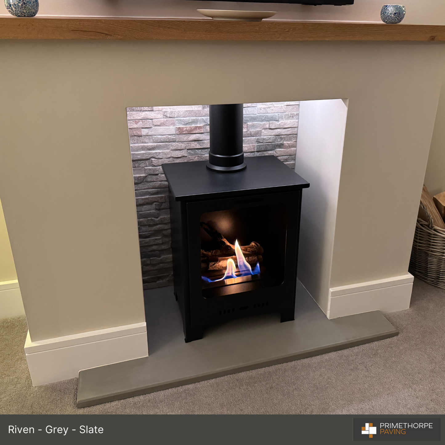 Slate Fireplace Hearth - Cut to any Shape + Any Size