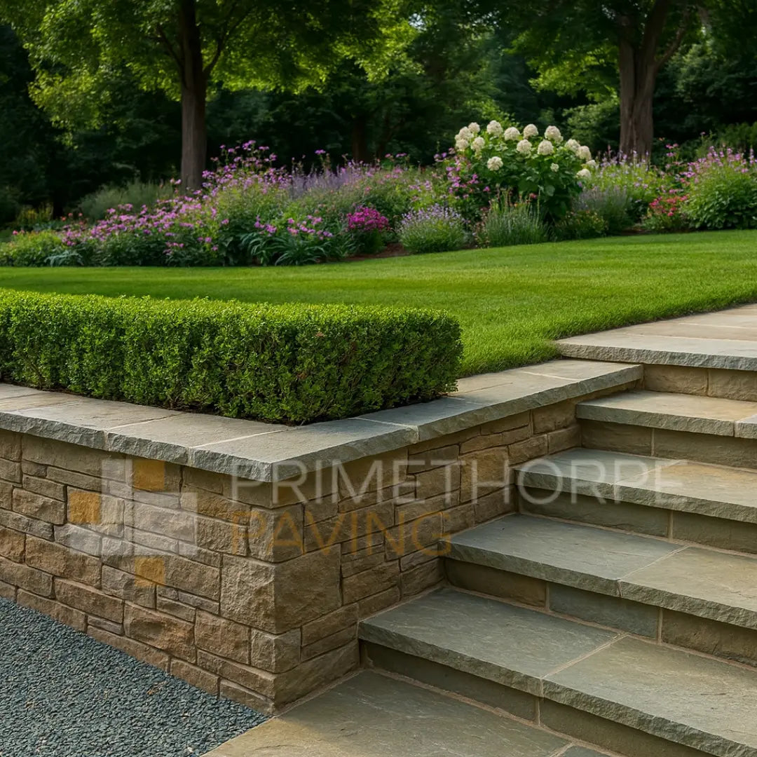 Raj Green Sandstone - Rustic Dressed Coping Stones