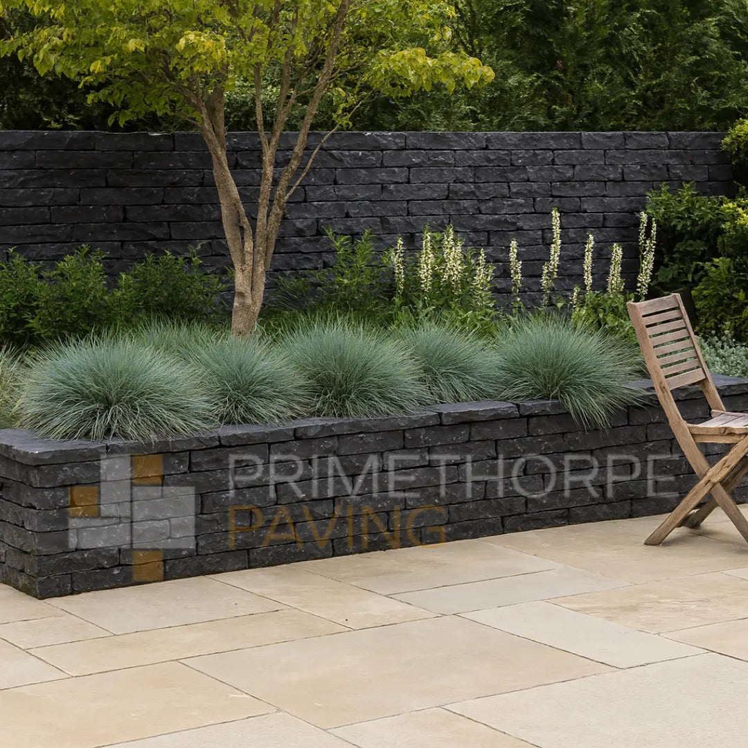 Kota Black Limestone - Walling Stone