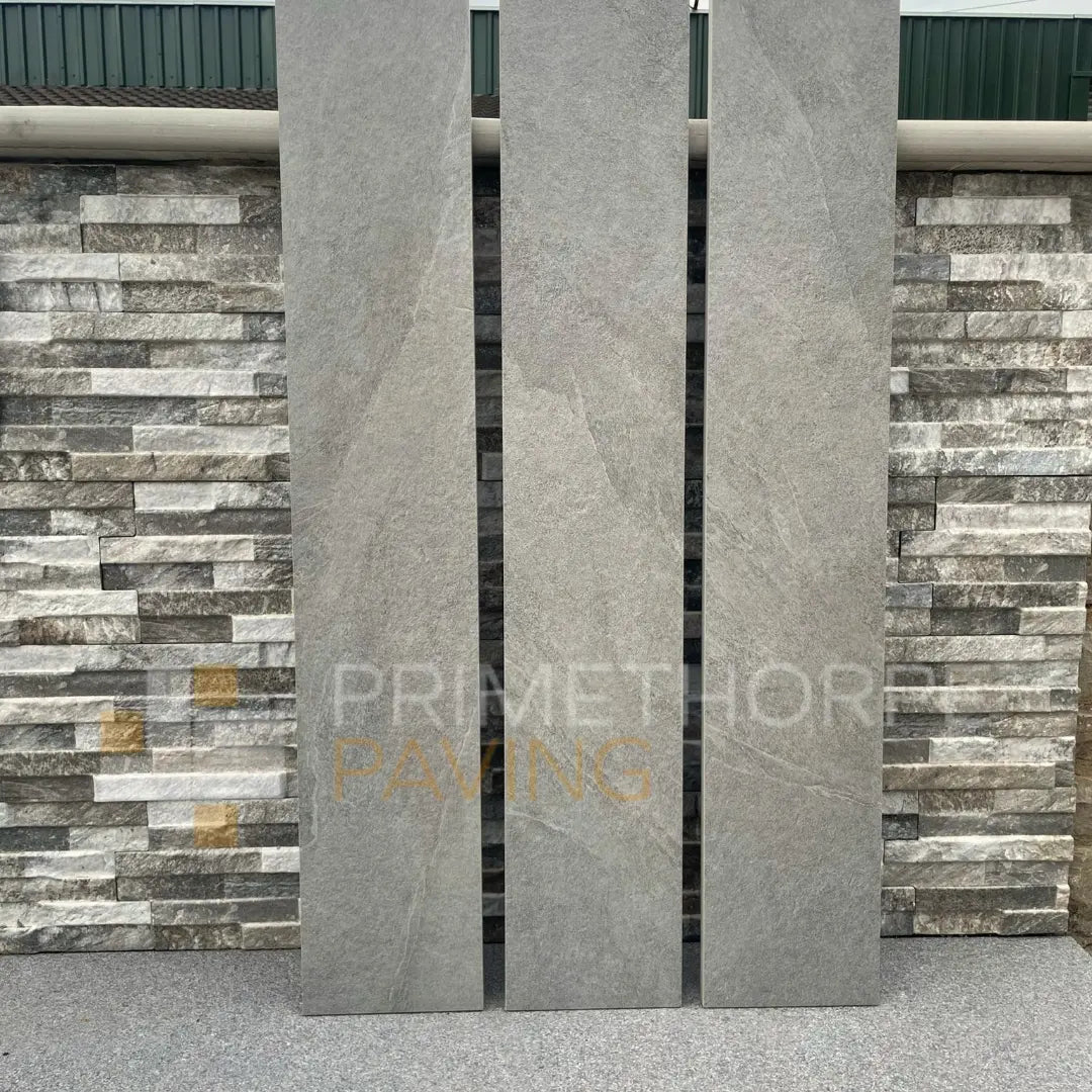 Masso Grey Porcelain Edging Planks - 1000x160mm