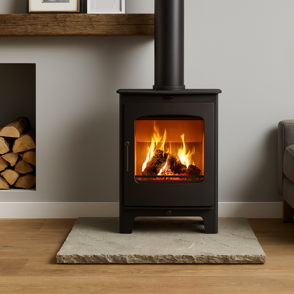 Riven Grey Sandstone Hearth – Standard Rectangle Cut to Size