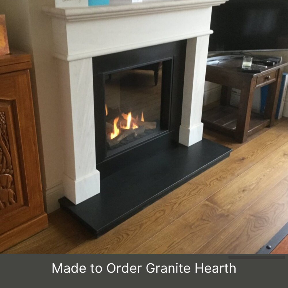 Granite Fireplace Hearth - Cut to any Shape + Any Size