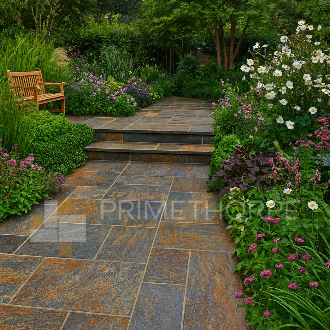 Rustic Vijaya Copper Slate Paving