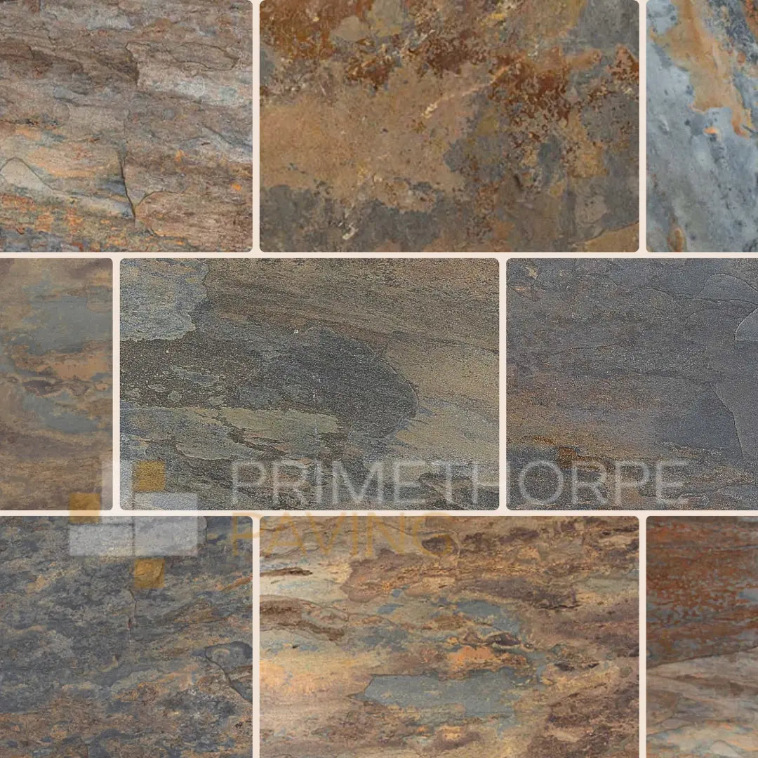 Rustic Vijaya Copper Slate Paving