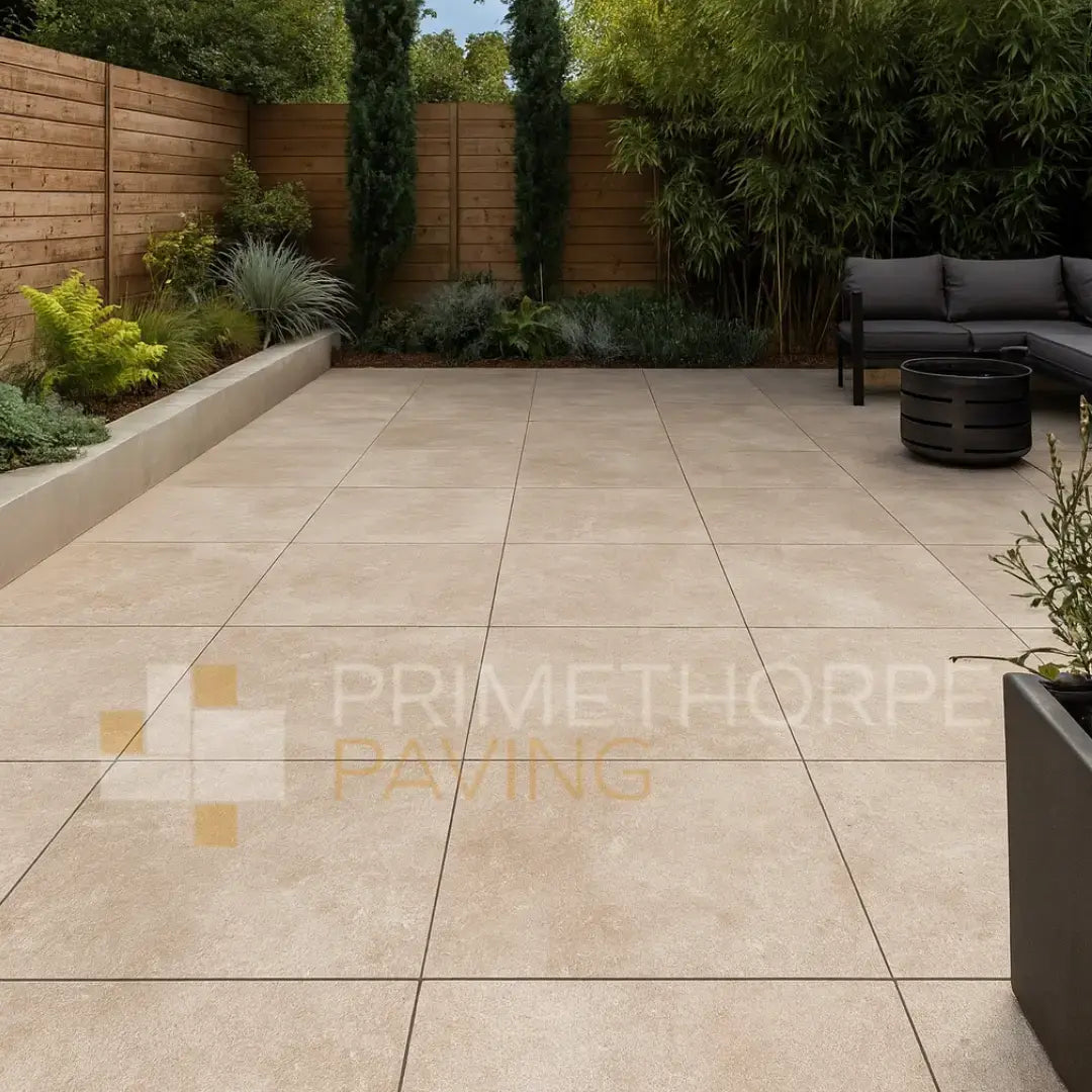 Colosseo Beige Porcelain Paving - 900 x 900