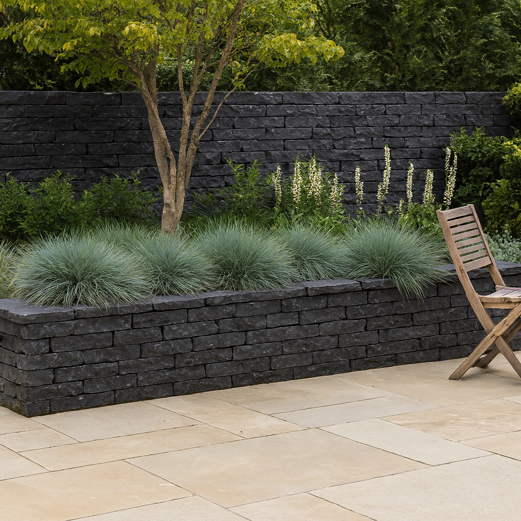 Black Limestone Walling Stone