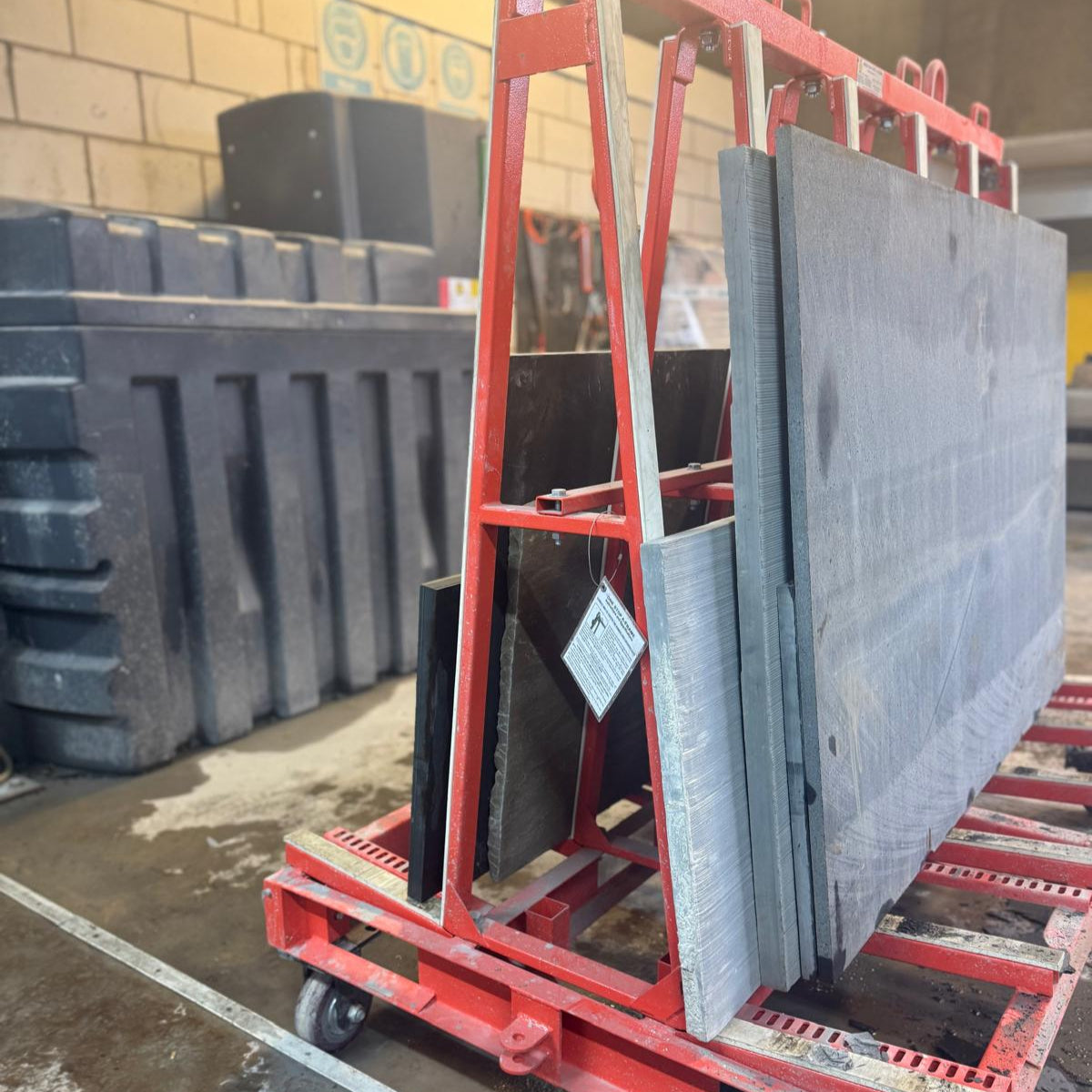 Black Riven Slate Hearth – Cut to Size and Shape