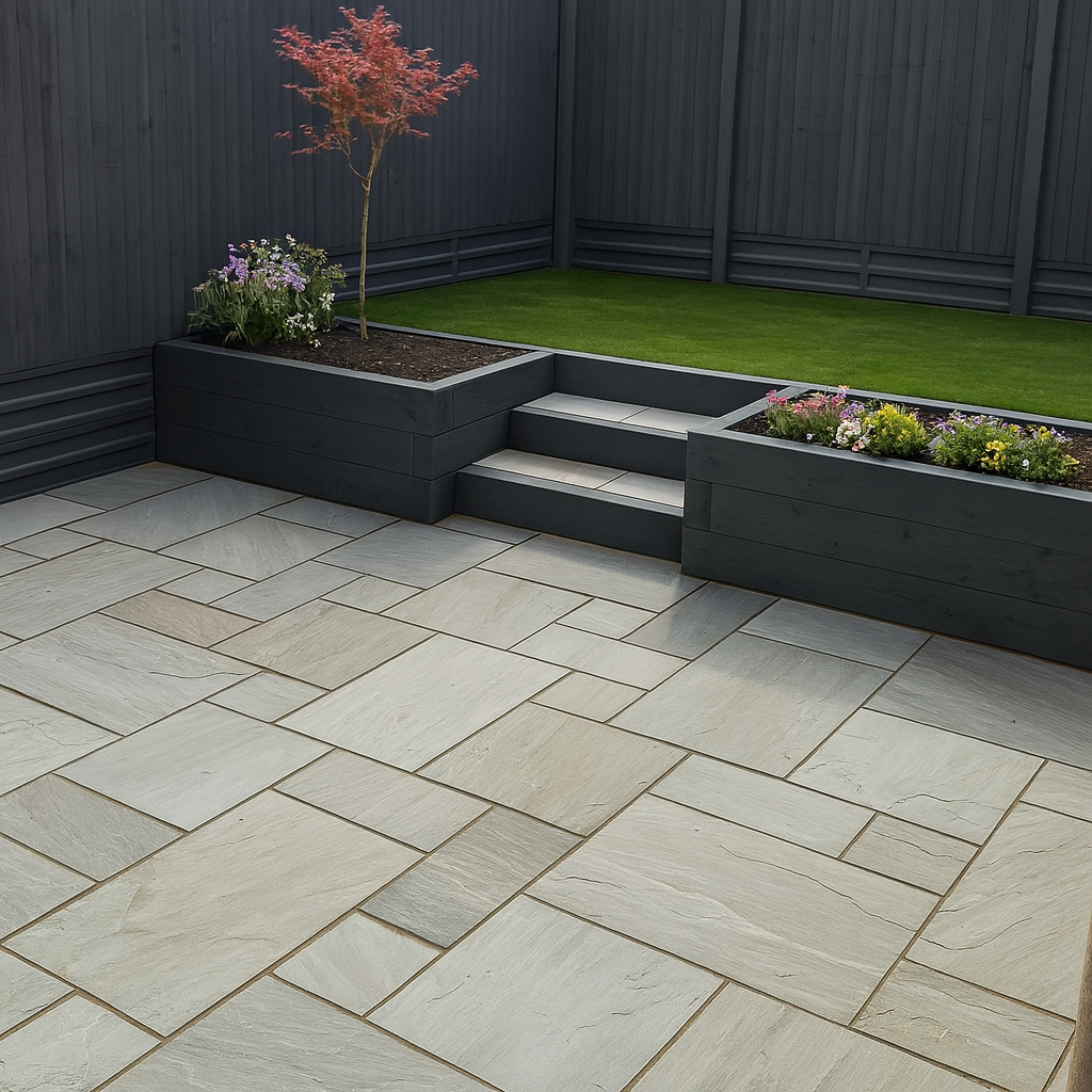 Kandla Grey Sandstone Paving