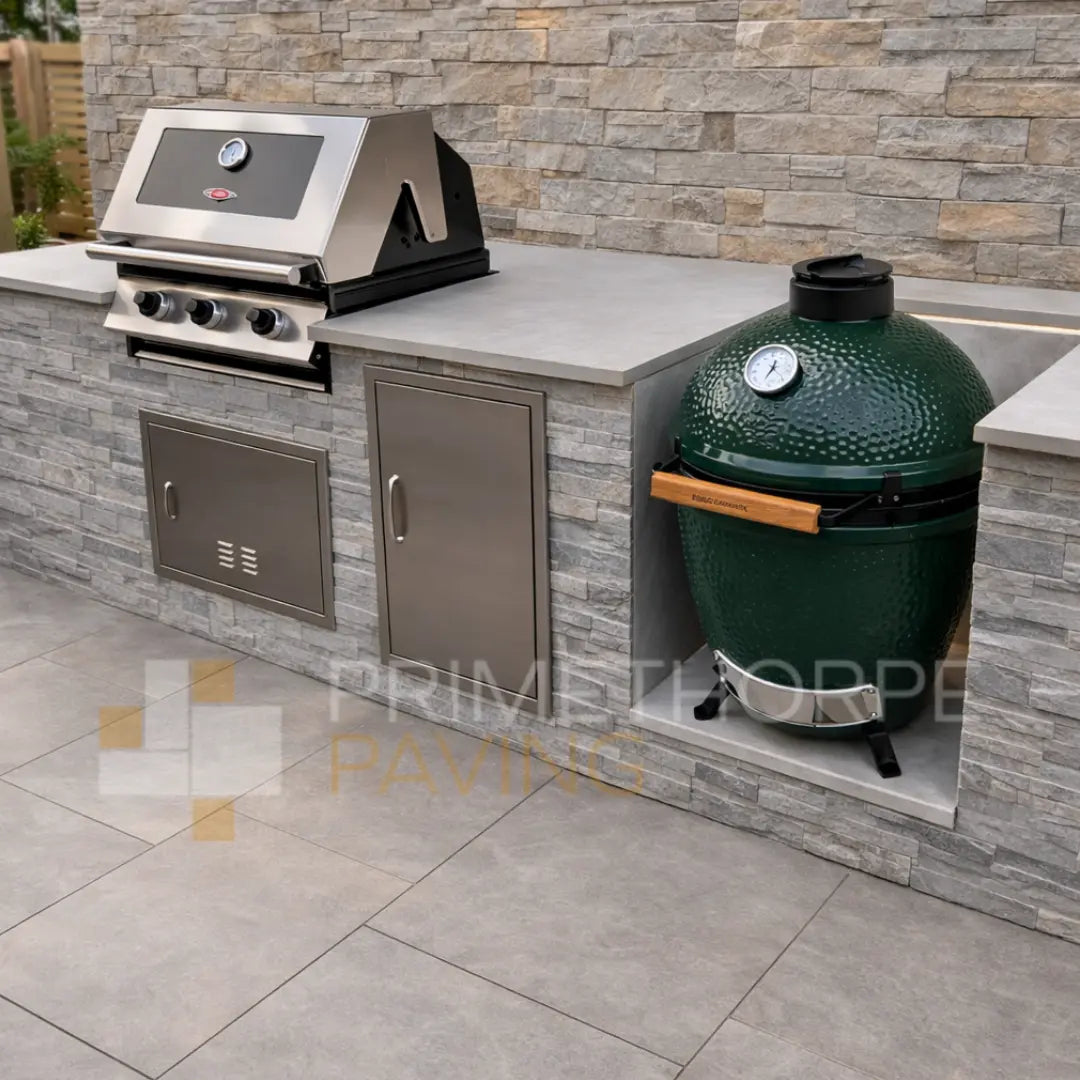 Porcelain – Grey – Outdoor Kitchen Worktop – Custom Size (Rectangular)