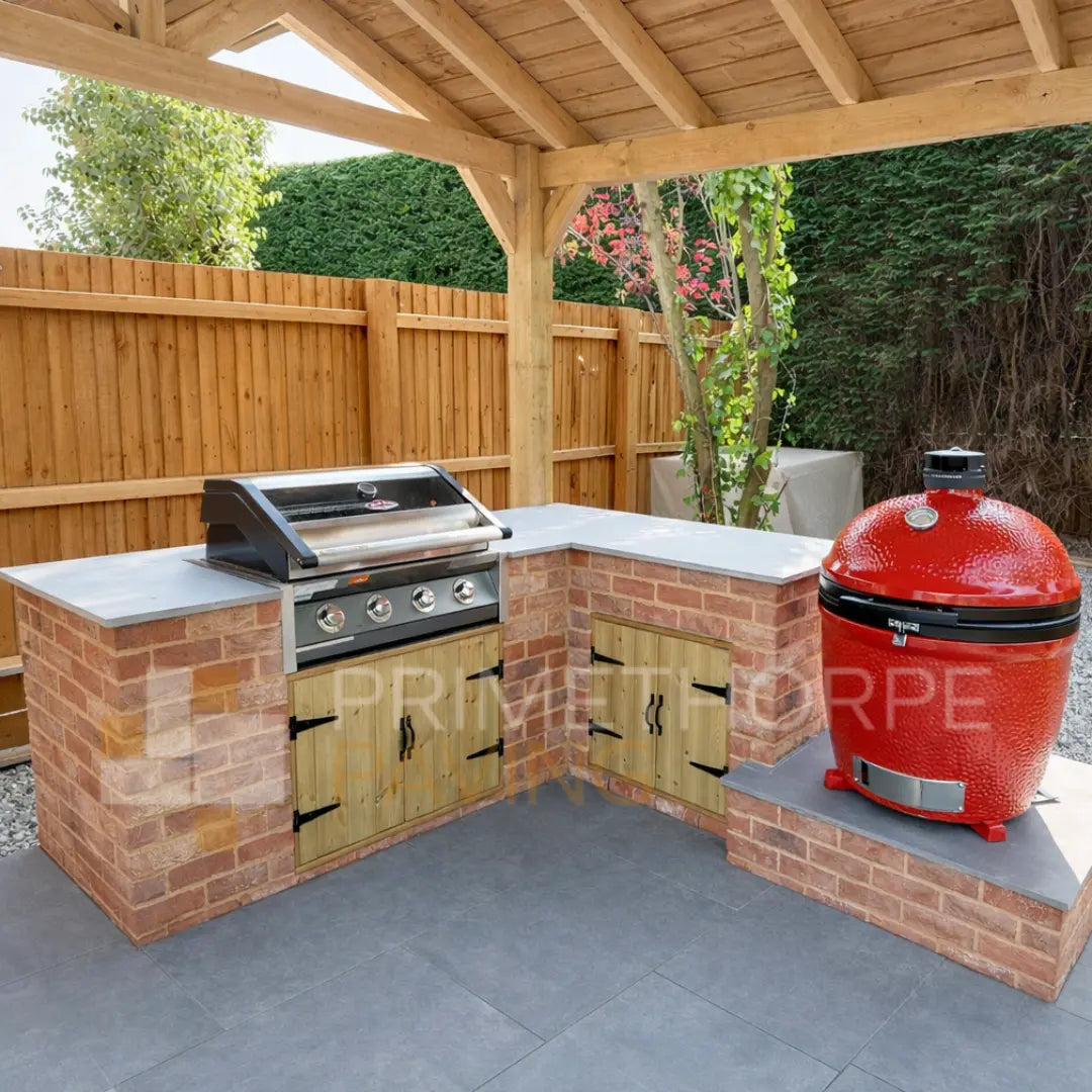 Porcelain – Grey – Outdoor Kitchen Worktop – Custom Size (Rectangular)