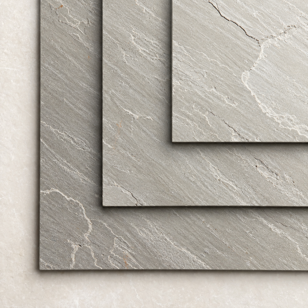 Riven Grey Sandstone Hearth – Bespoke Cut to Size & All Shapes