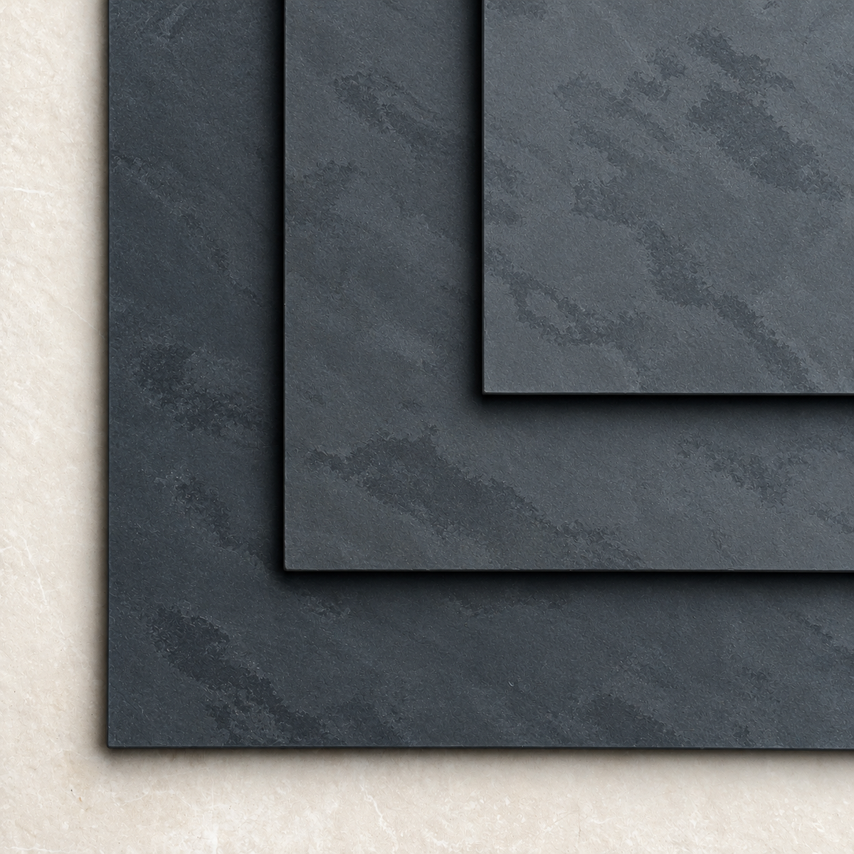 Honed Black Slate Hearth – Bespoke Cut to Size & All Shapes