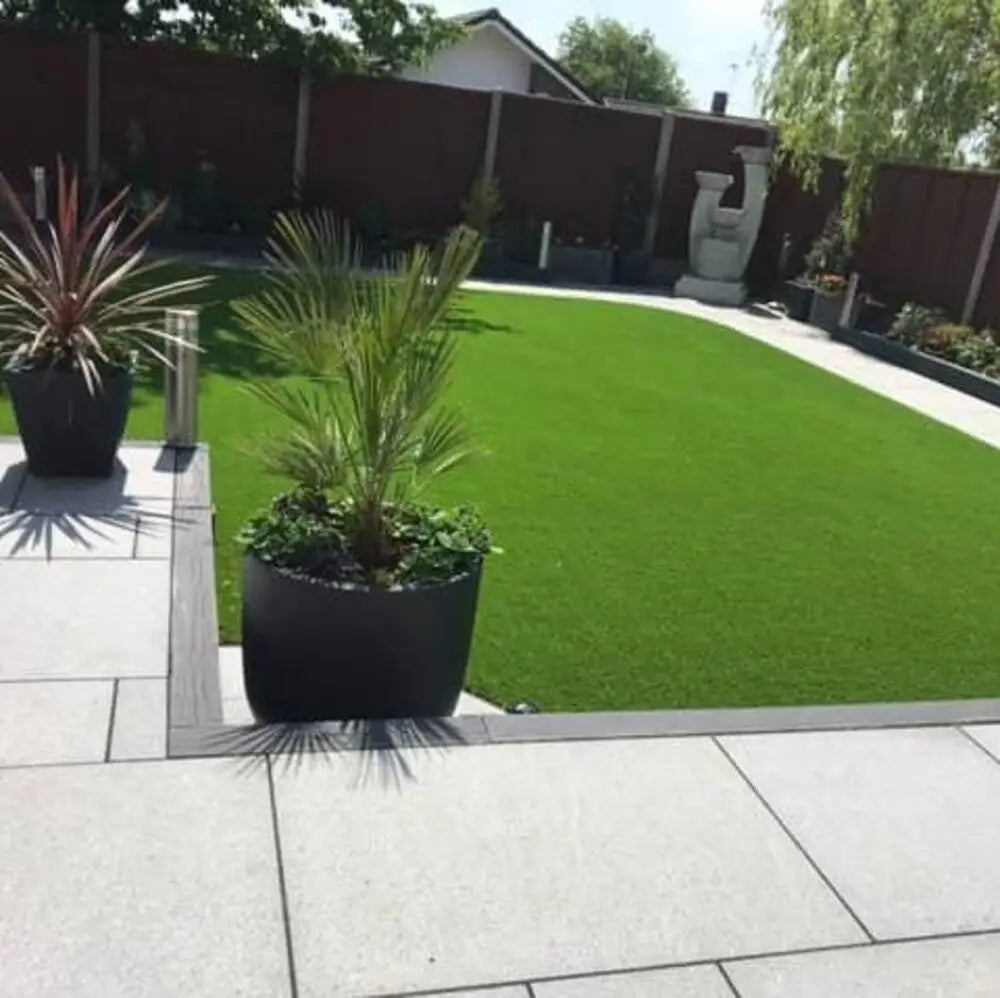 Image of Primethorpe Artificial Turf in a 35mm (Regular) blade length, creating a lush and realistic appearance for your outdoor space. The artificial grass is available in 2m or 4m widths, of any length, to suit your specific needs.