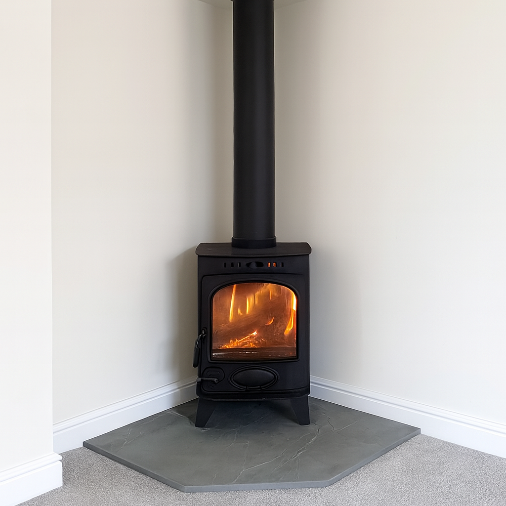 Riven Grey Slate Hearth – Standard Rectangle Cut to Size
