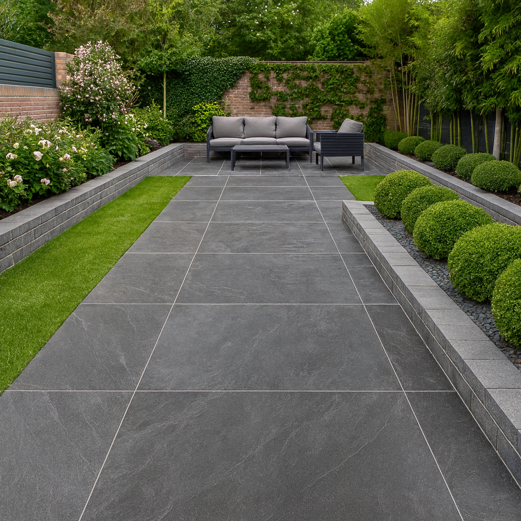 Frame Anthracite Porcelain Paving