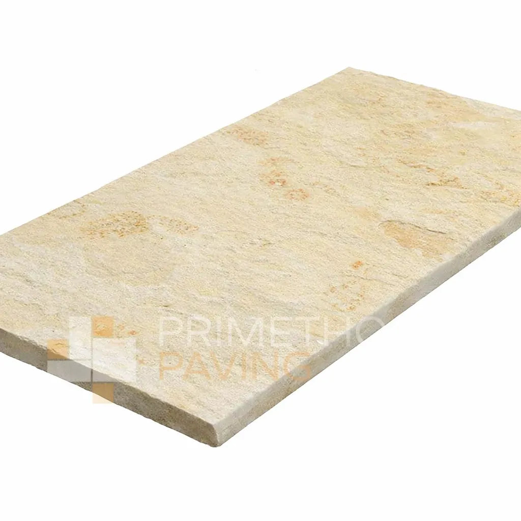 Fossil Mint Sandstone Bullnosed Steps - Rounded Front Edge