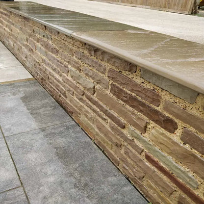 Garden Walling - Raj Green Sandstone 250Kg (Approx 1.5M2) Stone