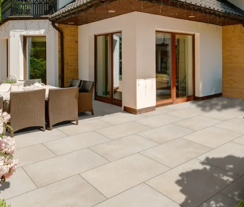 Ionica Beige Outdoor Porcelain Paving Slabs Bundles - Website 90Cm X 60Cm