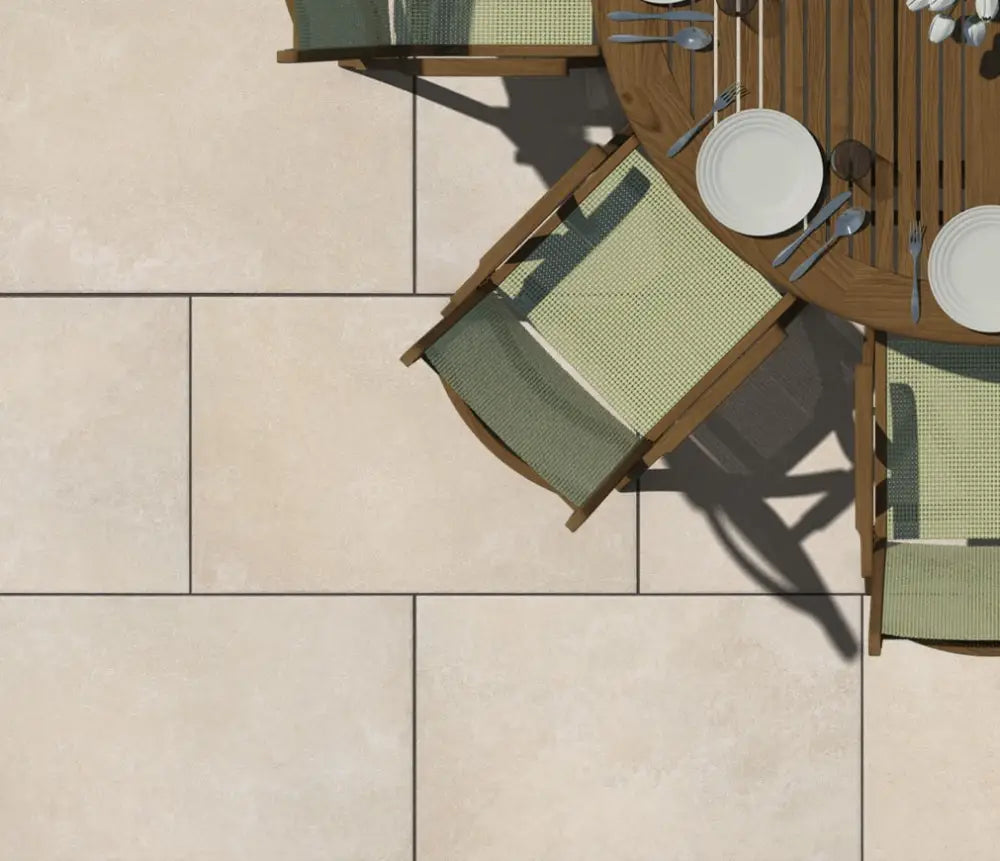 Ionica Beige Outdoor Porcelain Paving Slabs Bundles - Website 90Cm X 60Cm