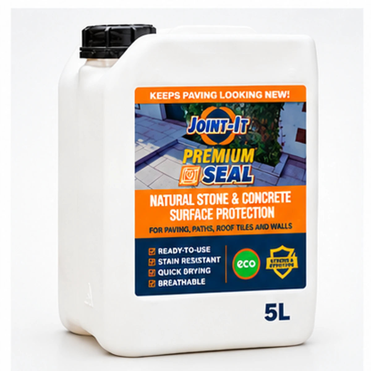 Joint-It Premium Seal Invisible Natural Stone & Concrete Sealer – Water Based – 5L