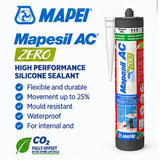 Mapei Mapesil AC Zero Flexible Silicone Sealant for Fire Hearth Expansion Joints – 310ml