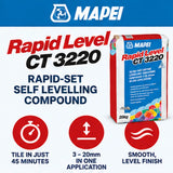 Mapei Rapid Level CT 3220 Self-Levelling Compound – 20kg