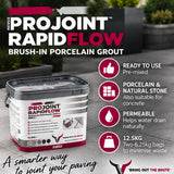 Nexus ProJoint RapidFlow Brush-In Porcelain Grout – 12.5kg