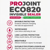 ProJoint ECO-820 Invisible Stone & Porcelain Sealer – Water Based – 1L, 5L & 25L
