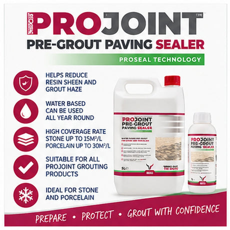 ProJoint Pre-Grout Paving Sealer – Stone & Porcelain – 1L & 5L