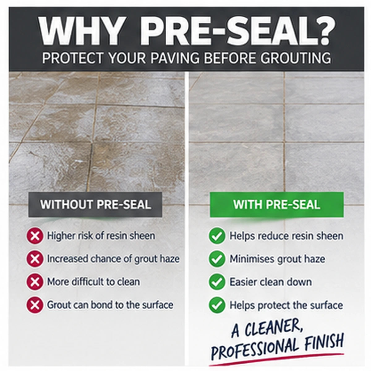 ProJoint Pre-Grout Paving Sealer – Stone & Porcelain – 1L & 5L
