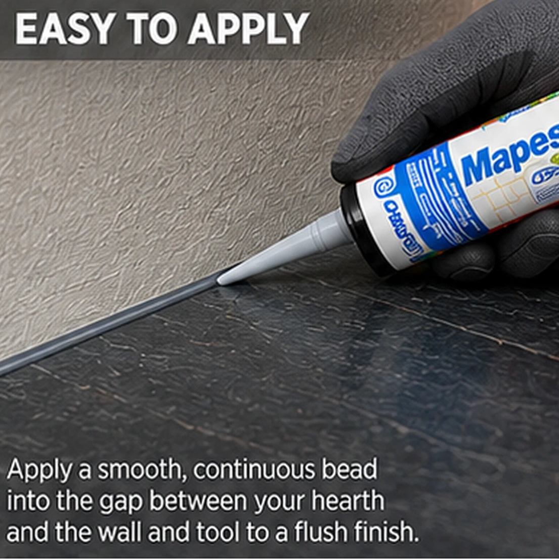 Mapei Mapesil AC Zero Flexible Silicone Sealant for Fire Hearth Expansion Joints – 310ml