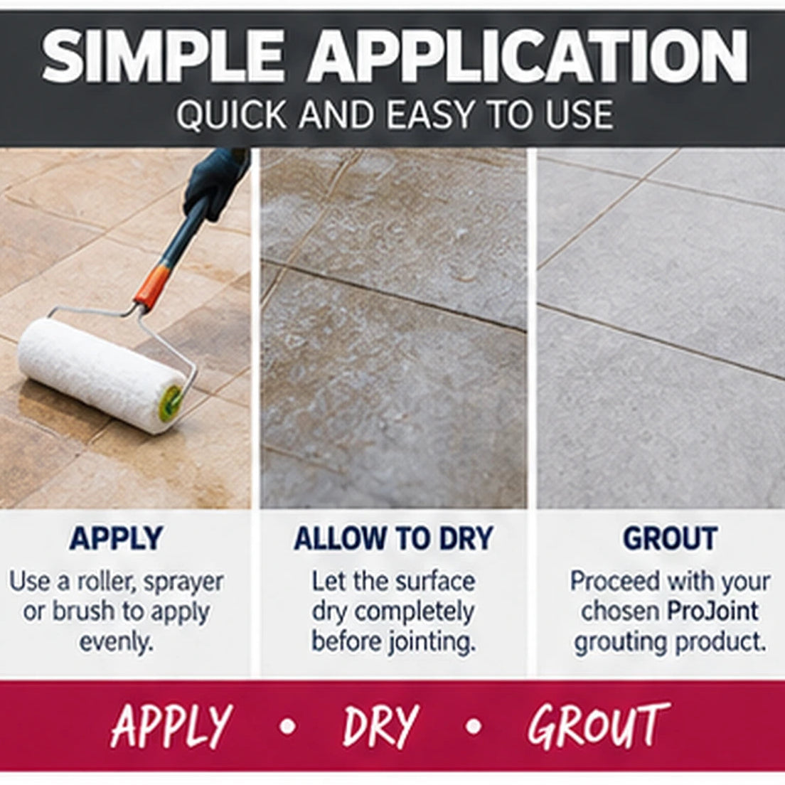 ProJoint Pre-Grout Paving Sealer – Stone & Porcelain – 1L & 5L