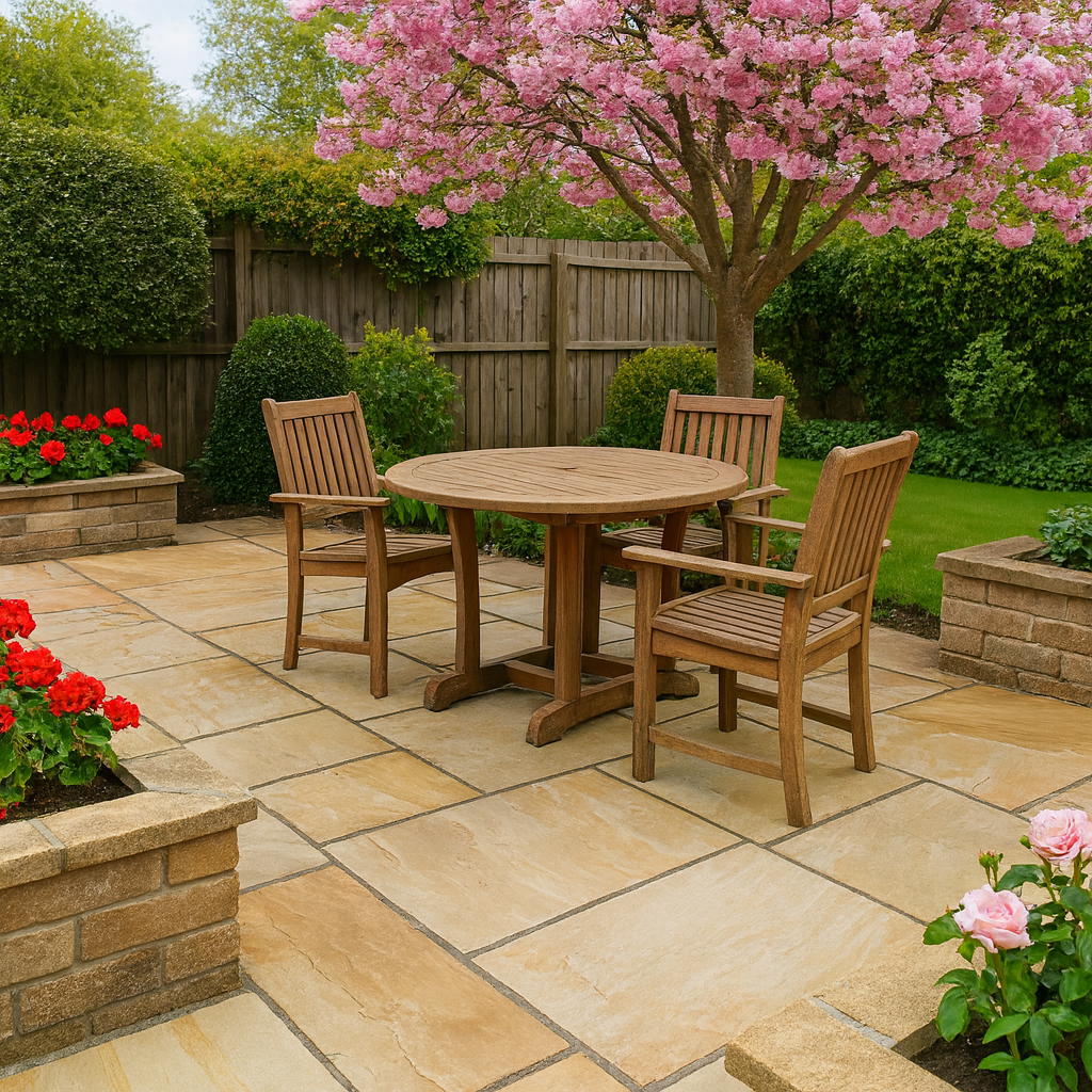Fossil Mint Sandstone Paving