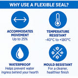Mapei Mapesil AC Zero Flexible Silicone Sealant for Fire Hearth Expansion Joints – 310ml