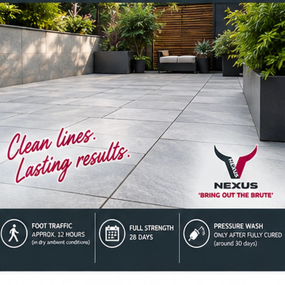 Nexus ProJoint RapidFlow Brush-In Porcelain Grout – 12.5kg