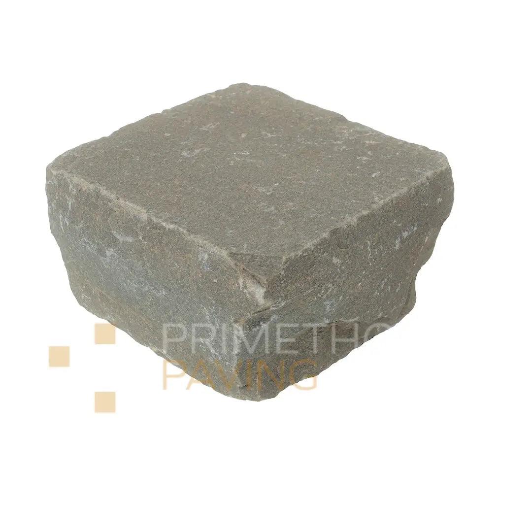 Raj Green Sandstone Cobble Setts - 100x100mm