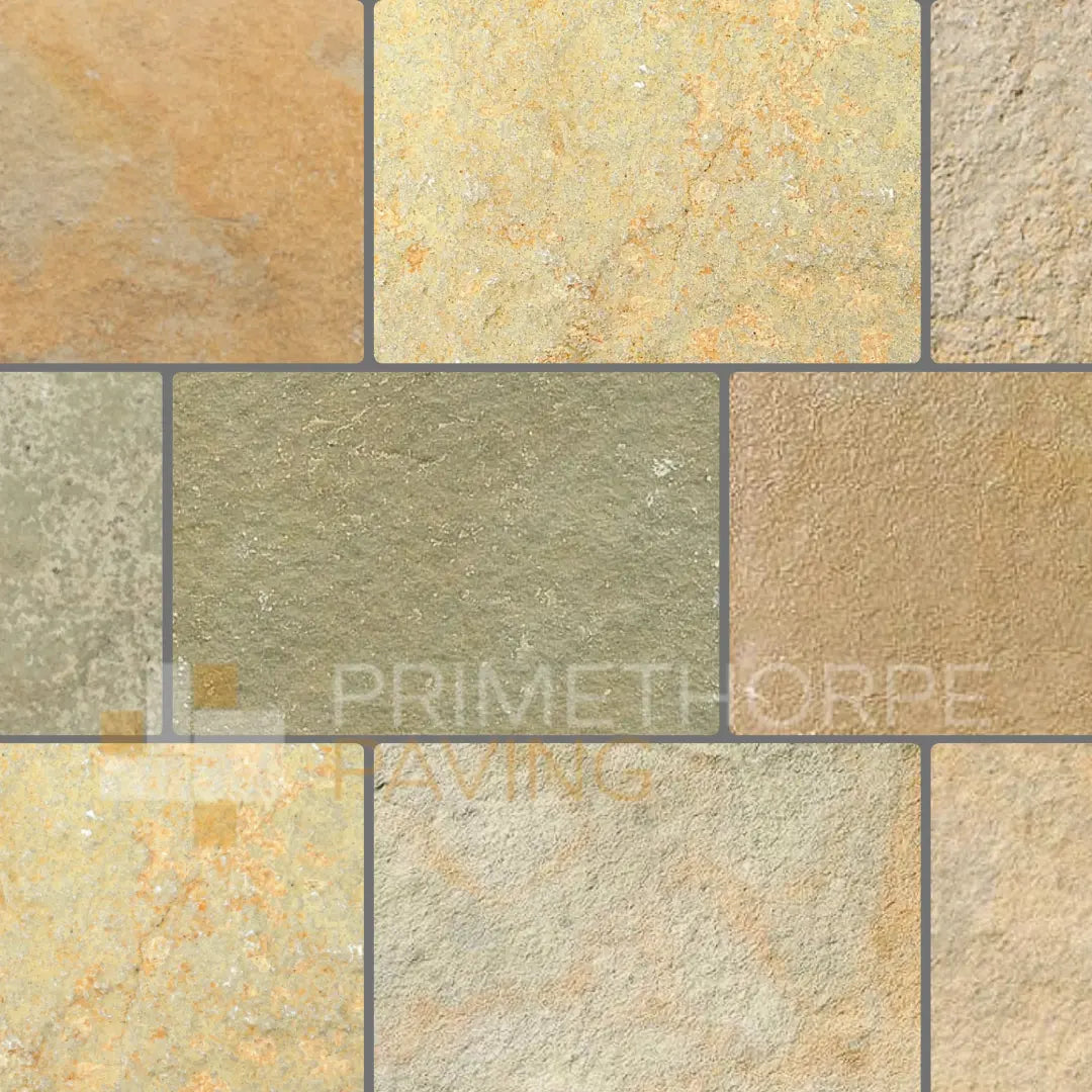 Yellow Limestone Paving