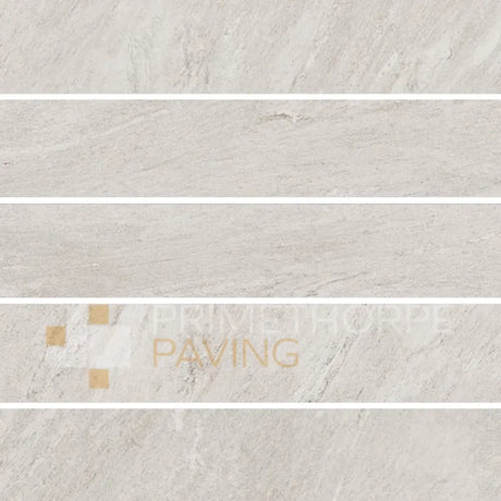 Rock White Porcelain Edging Planks - 1000x160mm