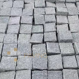 Silver Grey Granite Cobble Setts - 100x100mm