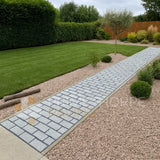Silver Grey Granite Cobble Setts - 200x100mm